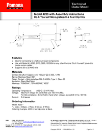 Thumbnail of document Data Sheet - 4233 Micrograpper Test Clip, Do it yourself